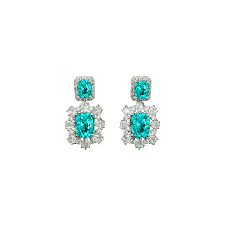 Pendientes Verde Paraiba Luxenter — A&E Martínez Joyeros Alcalá de Henares